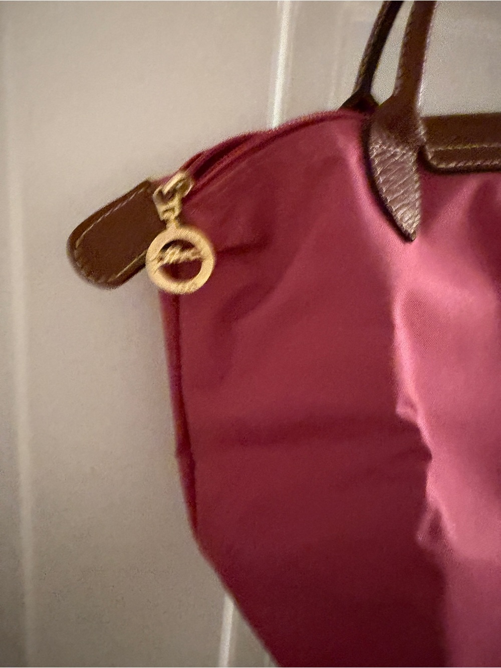 Longchamp Le Pliage Original S Handbag Pink Fuchsia - Picture 4 of 10